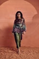 Deviiya Co-Ord Set Brown/Green color