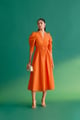 Isabella Dress Orange color
