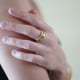 Gold Hashtag Ring White/Gold color