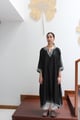 Black Asymmetrical Kurta Black color