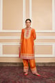 Afsaana - Short Kurta with Salwar and Dupatta Orange color