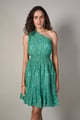 Sharon Jacquard Dress Green color