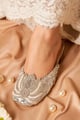 Silver Lotus (Mule Heel) Silver color