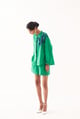 Emerald Applique Shirt Green/Blue color