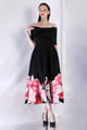 Black Juliette + Bow Wrap Black/Pink color