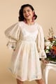 Vyla Short Dress Ivory color
