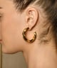 Oro Texture Hoop Gold color