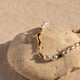 Glass Pearl Beads Chain Bracelet, Harper Gold color