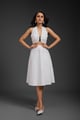 White Vegan Leather Skirt White color