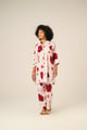 Zehra Coord Set Cream/Red color