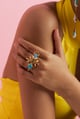 Austra Petit Ring Gold/Blue color
