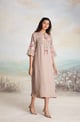 Meet Me in the Meadow Dress Beige color