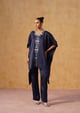 Mira Kaftan Co-Ord Set (Navy Blue) Navy Blue color