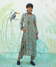 Chiffon Kurta Sets Blue color