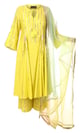 Yellow Anarkali Set Yellow color