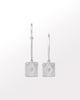 Creator Mismatched Hoops Silver color