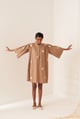Luna Latte Dress Brown color