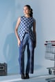 Woven Cascade Co-Ord Blue color
