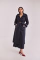 Navy Blue Trench Coat Navy Blue color