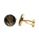 Tulip Cufflinks Black/Gold color