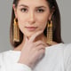 Gull Statement Earrings Gold color