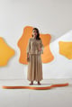 Weavey Coord Set Beige color