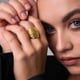 Oak Ring Gold Gold color