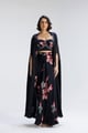 Kiara Skirt with Bustier and a Shrug Black color