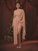 Royale Draped Gown Pink color