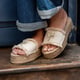Copacabana Sandals Platforms Beige color