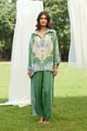 Mehak Green Print Set Green/White color