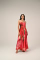 Flora Mirage Rosara Dress Red/Pink color