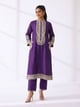 Aadirah - Embroidered Kurta Set With Side Pockets - Sheetal Batra - Image 1