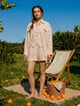 Apricot Cotton Linen Shorts - HOUSE OF FETT - Image 1