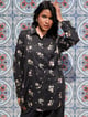 Black Emb Top Black color