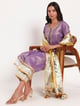 Lavender Dusk Tissue Suit Set Lavender color