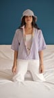 O1 Reversible Shirt Lilac color