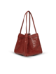 Scatto- Ladies Leather Handbag Dark Red color