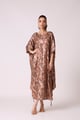 Flora Kaftan Metallic Copper color