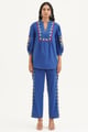 Nadia Co-Ord Set Blue color