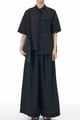 Cotton Textured Coord Set Black color