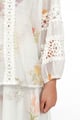 Lily Shirt with Adjsutable Skirt Coord Set White color