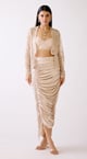 The Pearl Stardust Set Gold color