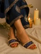 Adhika Purple (Slider Heel) Purple color