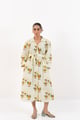 Chef'S Kiss Shirt Dress off White/Yellow Off White/Yellow color