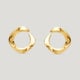 Squircle Orange Peel Stud Gold color