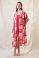 Ravya Dress with Embellished Jack Pink color
