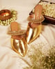 Akali Gold Heel Gold color