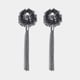Peony Earrings Gunmetal color