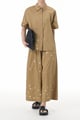 Elegance Embroidered Coord Set Khaki color
